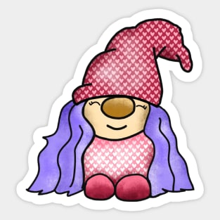 Valentine's Day Gnome in Love Sticker